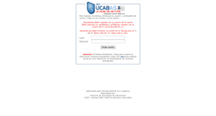 Desktop Screenshot of gestion.ucab.edu.ve