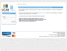 Tablet Screenshot of cajavirtual.ucab.edu.ve